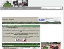 Tablet Screenshot of jeepscanada.com